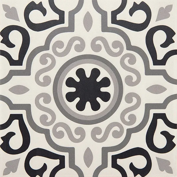 12x12 Marseille Encaustic Pattern Ceramic Tile Floor Wall (12)