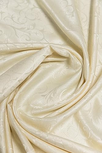 Miniatura 3 de Mantel rectangular de jacquard con patrones ornamentales de remolinos florales, de tela a prueba de derrames, para cocina, comedor, mesa, decoración