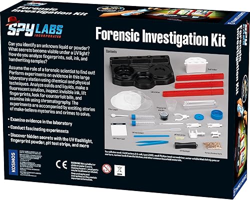 Miniatura 2 de Thames & Kosmos Spy Labs Inc: El kit de investigación forense incluye una gran configuración de laboratorio para recopilar y analizar pruebas y