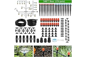 Green Thumb's Delight: 240FT Drip Irrigation System Kit