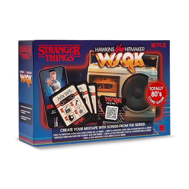 IMC TOYS GLOBAL Stranger Things Hawkins HITMAKER Juegos de Cartas Juego De Cartas Inspirado En La Serie…