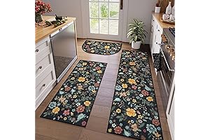KIMODE Floral Washable Rug: A Touch of Nature for Your Home