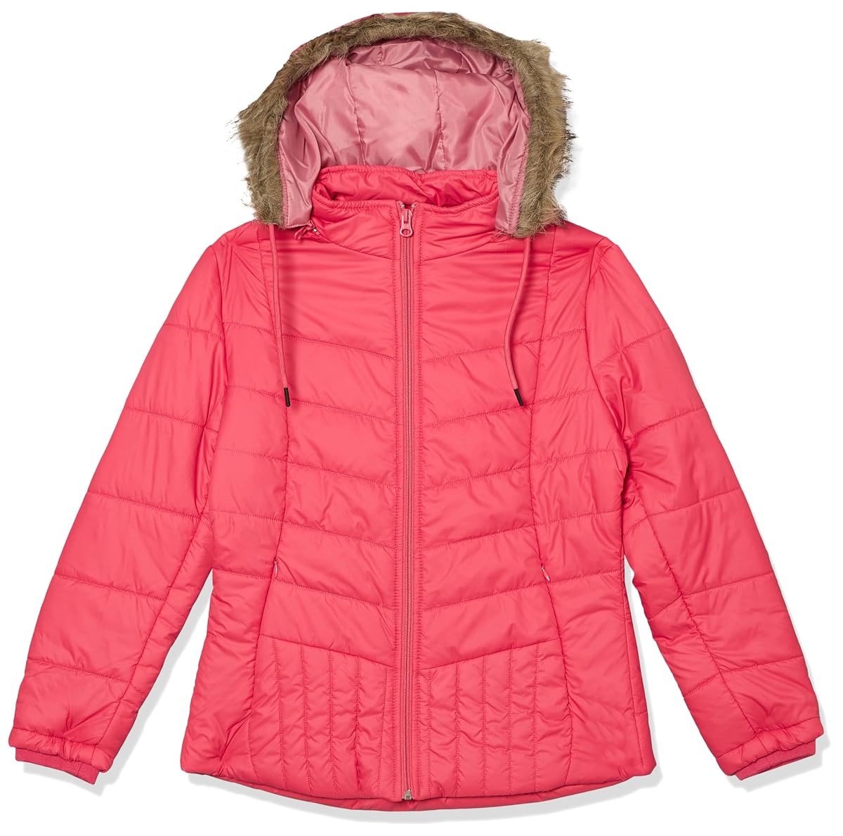 Qube By Fort Collins Polyester Women's Standard Length Parka Coat