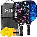 Pickleball Paddles, USAPA Approved Fiberglass Surface Pickleball Set with Pickleball Rackets, Pickleball Paddles Set ​for Men Women