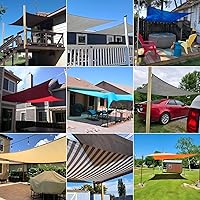 Vista 2 de Toldo cuadrado para patio y exteriores, tela resistente y permeable, con protección UV