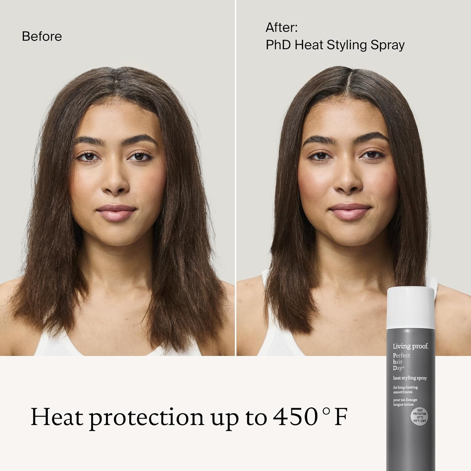 Living Proof Perfect Hair Day Heat Styling Spray – Smoothness for 48 Hours, Heat Protection up to 450°F, Ultra-Fine Mist for Damp or Dry Hair