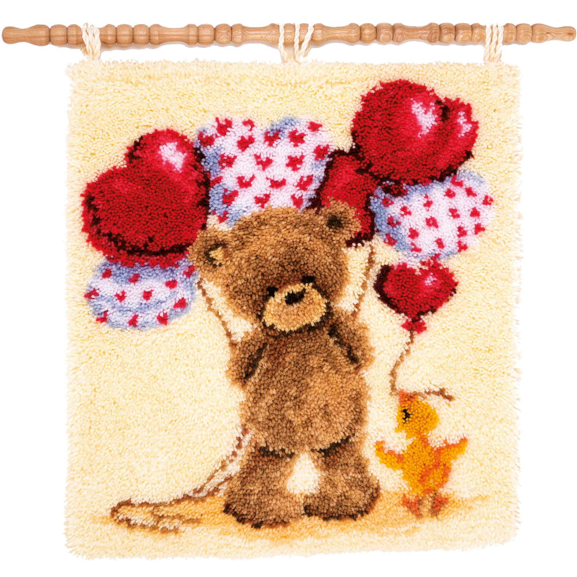 Loisir Créatif Tapis Point Noué Kit Idéal Cadeau Broderie Débutant DIY Maison