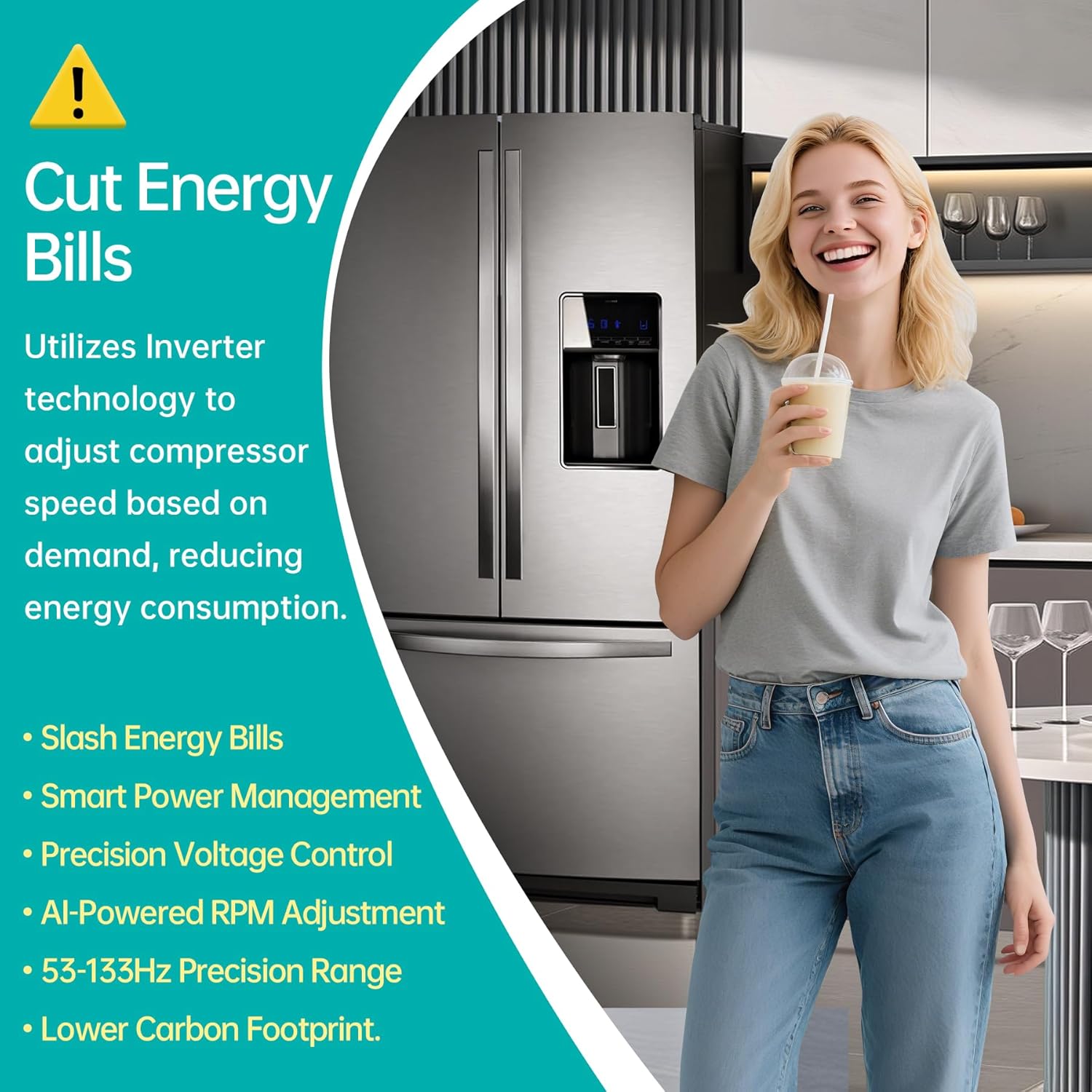 WR87X29409 Inverter Control Board for GE (Genral Electric) Refrigerator Models Replaces WR55X24143, WR55X26038, WR55X11099, WR55X11138, 4864662, WR55X10855, WR55X20326, WR55X20752, AP6332922