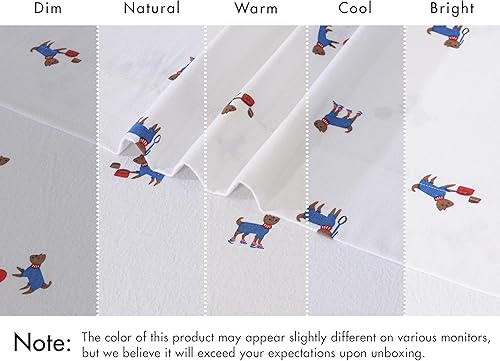 Vista 180 de RUVANTI Sábanas de franela 100% algodón King 4 piezas Celestial Stag Ciervo celestial