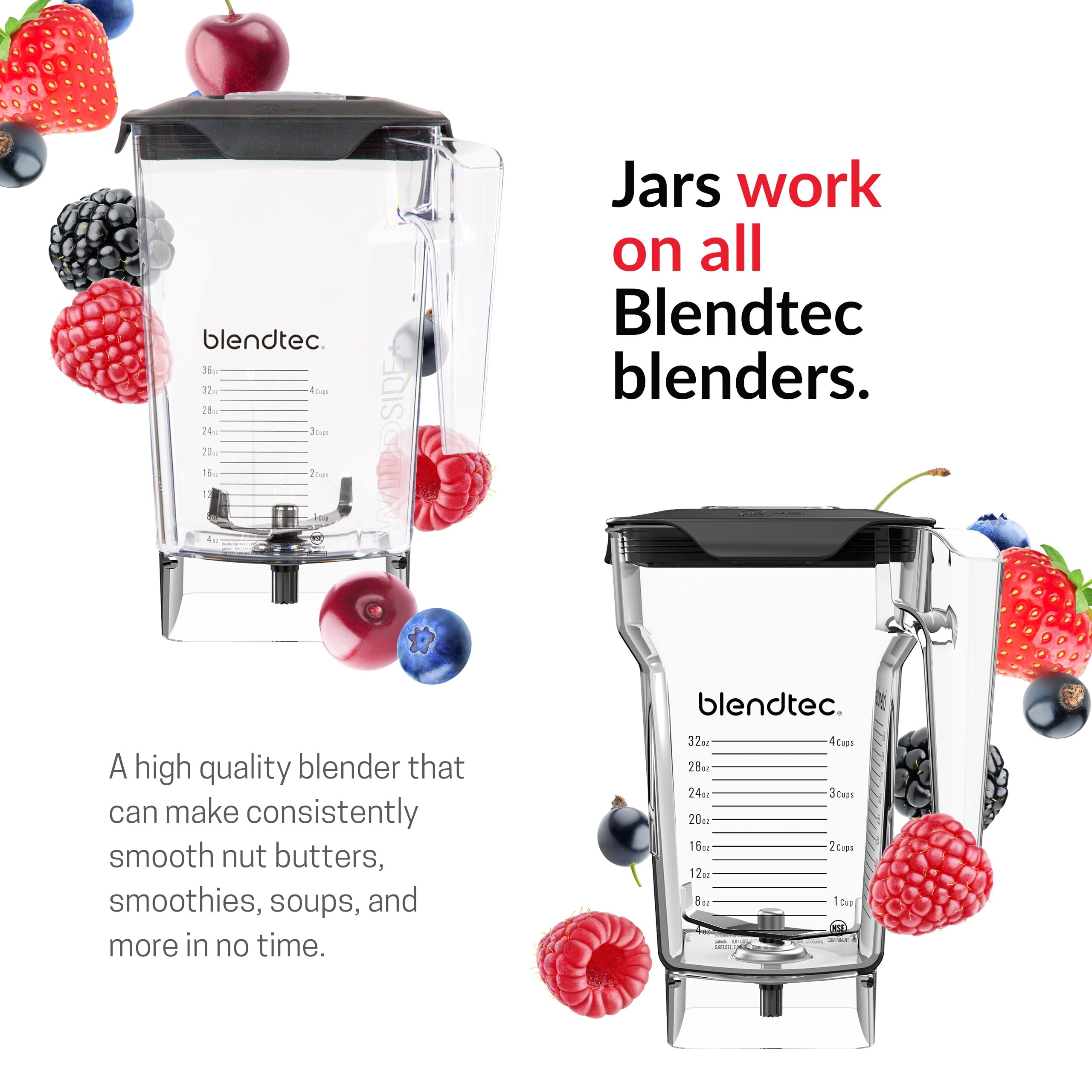 Amazon.com: Blendtec Classic 575 Blender- WildSide+ Jar (90oz) and