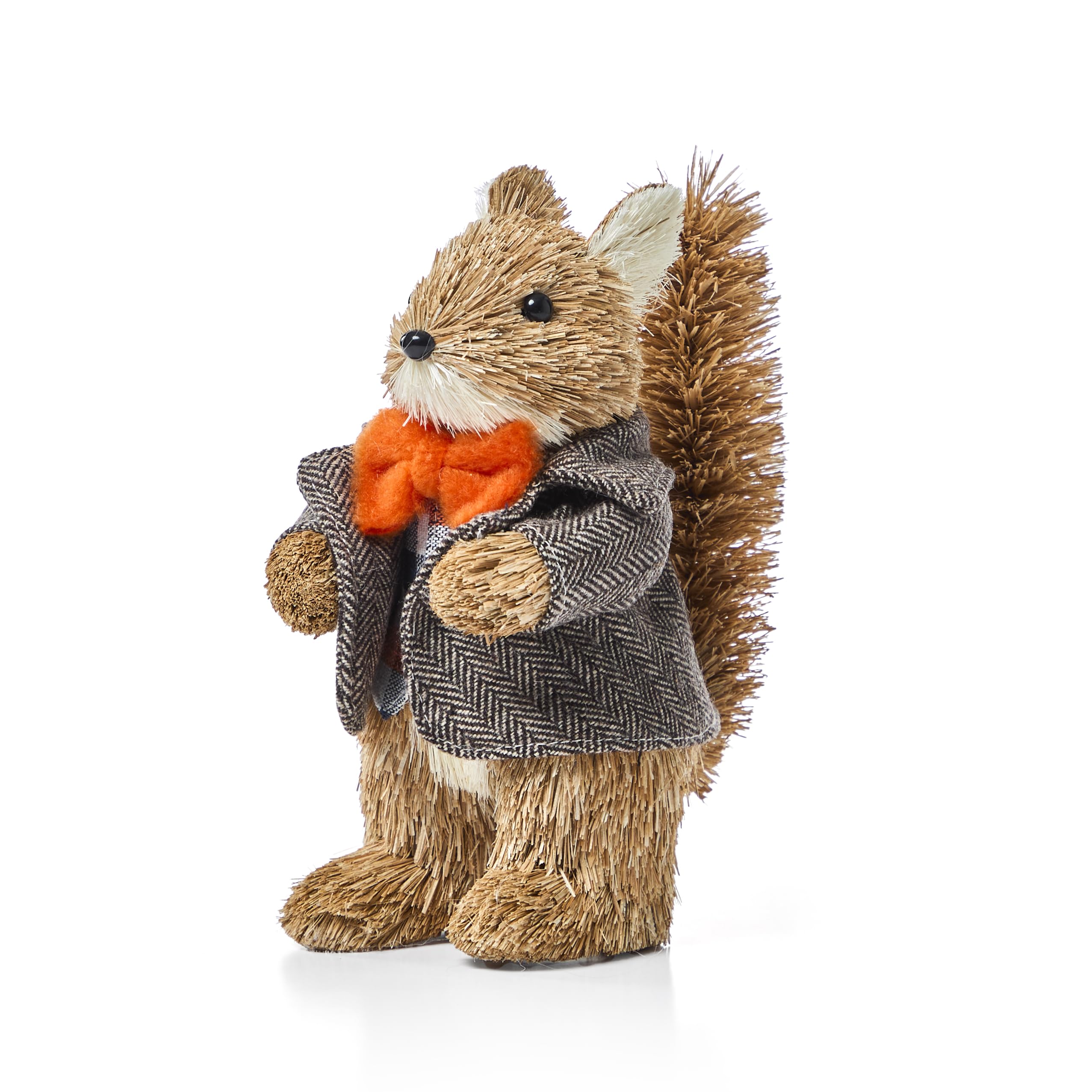 Benross Squirrel Straw Décor Woodland Figurine (Mr Squirrel)