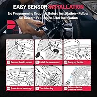 Vista 7 de BDFHYK GM - Sistema de monitoreo de presión de neumáticos de 315 MHz, sensores TPMS compatibles con Chevy Silverado GMC, compatible con Cadillac