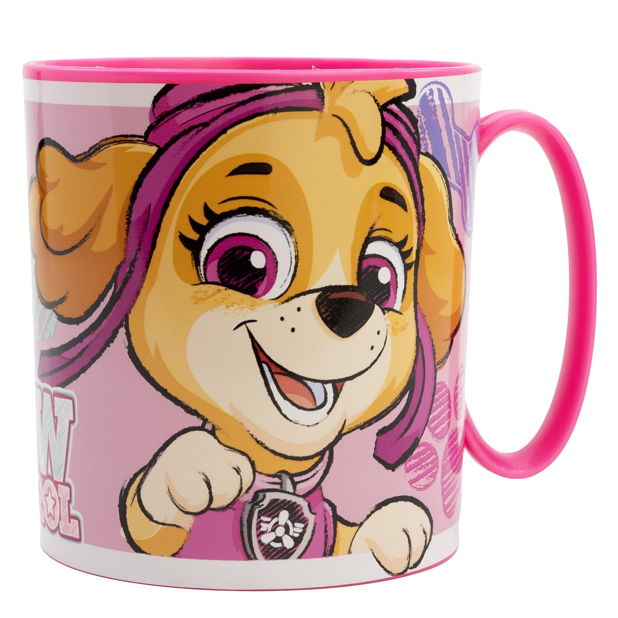 STOR BPA-Free 390 ML Microwave-Safe Plastic Cup | PAW Patrol Girl Sketch Essence