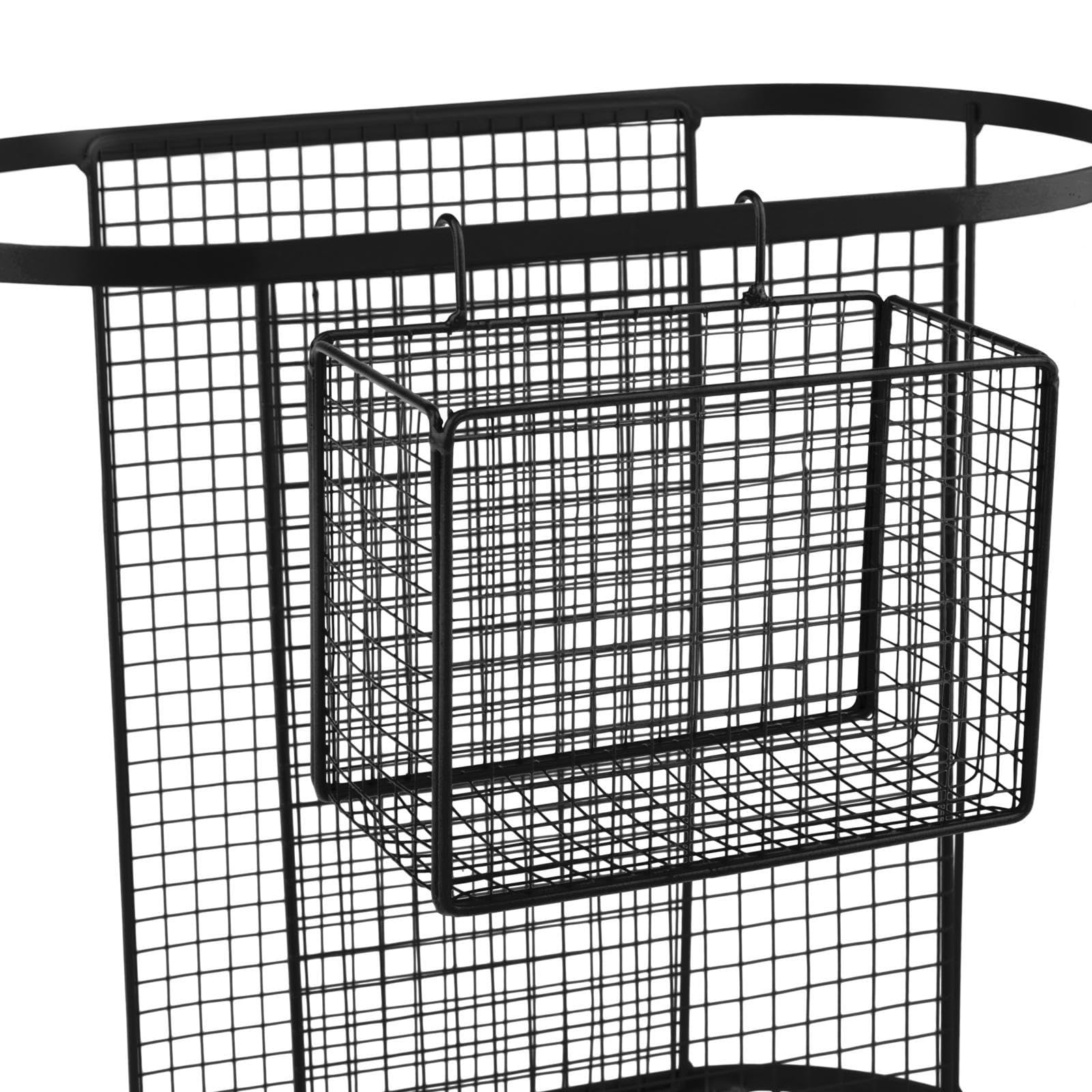 Organisateur D'Équipement de Fitness Rangement pour Haltères et Tapis de Panier Mobile en Fer Conçu pour Les Salles de Sport et Domiciles, Noir