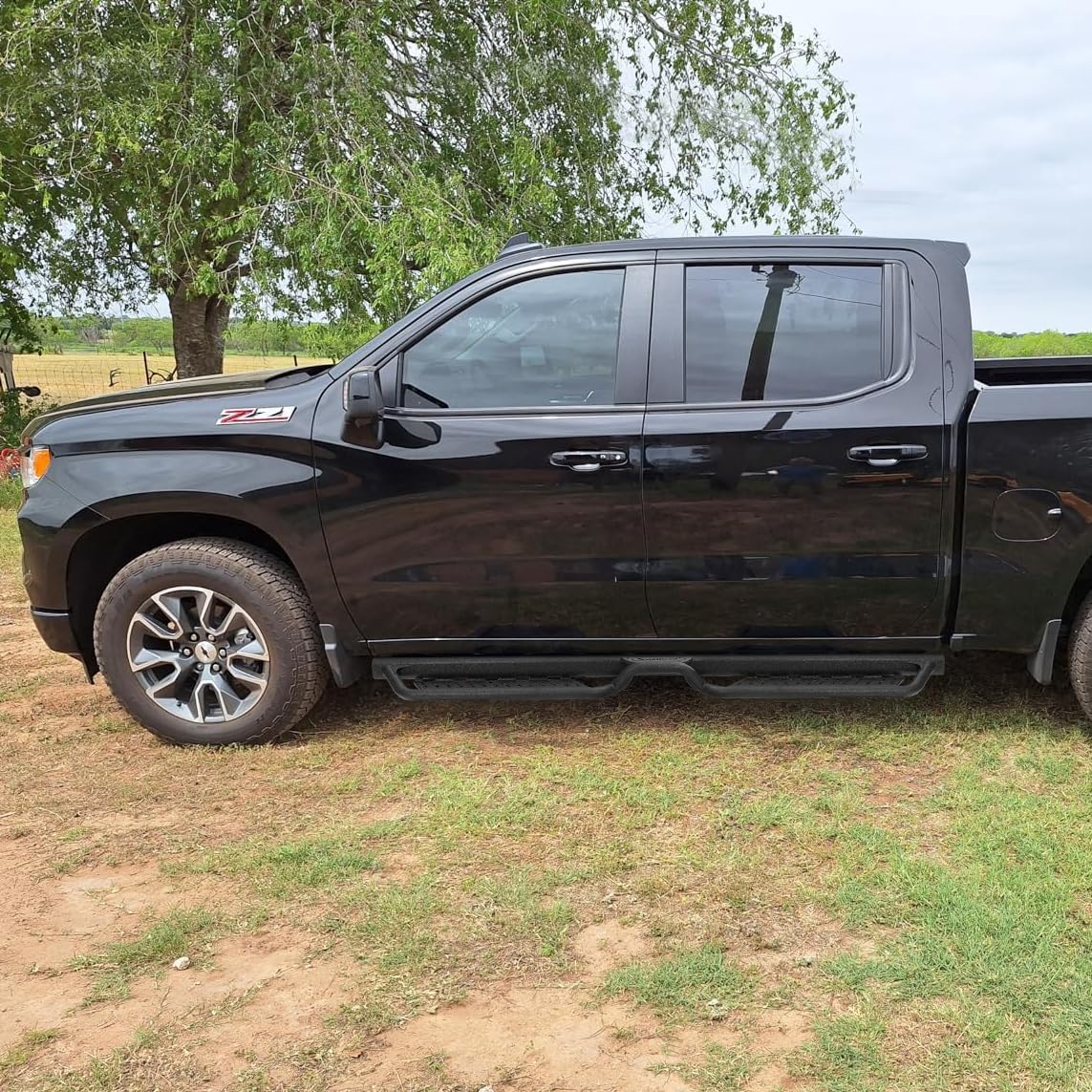 Running Boards Compatible with 2009-2018 Dodge Ram 1500 Crew Cab (Incl. 2019+ Classic Model), 2010-2026 Ram 2500 3500 Crew Cab, Black Side Steps, Step Bars Nerf Bars with Middle Steps.