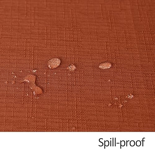 Miniatura 5 de maxmill Slubby - Mantel texturizado de cosecha, resistente a las manchas, impermeable y resistente a las arrugas, mantel de tela para fiesta de