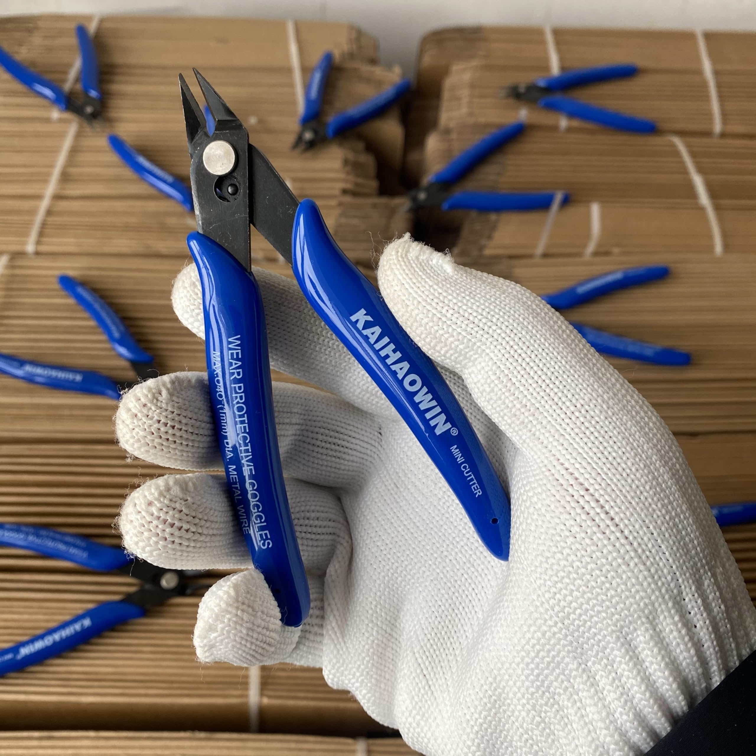 KAIHAOWIN 10 PCS Alicates de Corte Diagonal, Alicates de Corte Electricista 127 mm, Alicates de Precision para Modelismo, Artesanía, Electrónica, Joyería