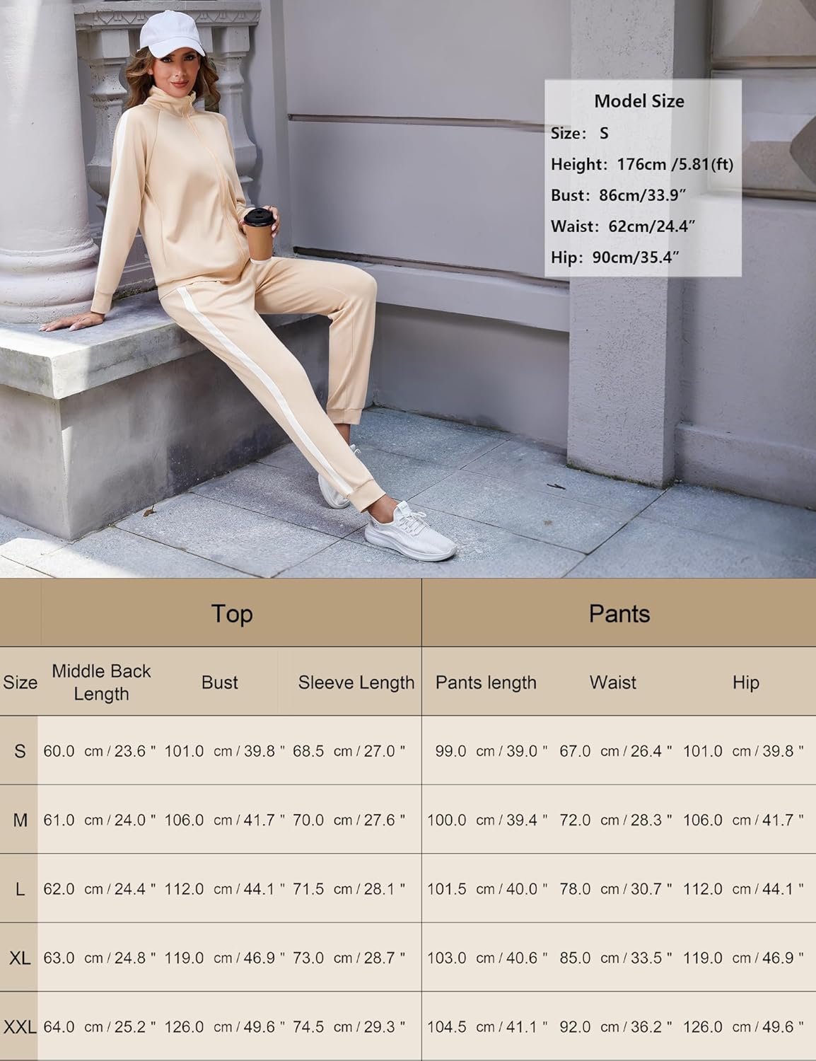 Marvmys Women Tracksuits Set Long Sleeve Full Zip Fall Sets 2 Piece Outfits Jogging Suit Sweatsuits with Pockets - Image 6