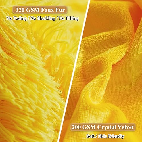 Miniatura 4 de XeGe Fundas de almohada de piel sintética, fundas de almohada de felpa esponjosa de lujo, funda de cojín decorativa lanuda para sofá, cama con