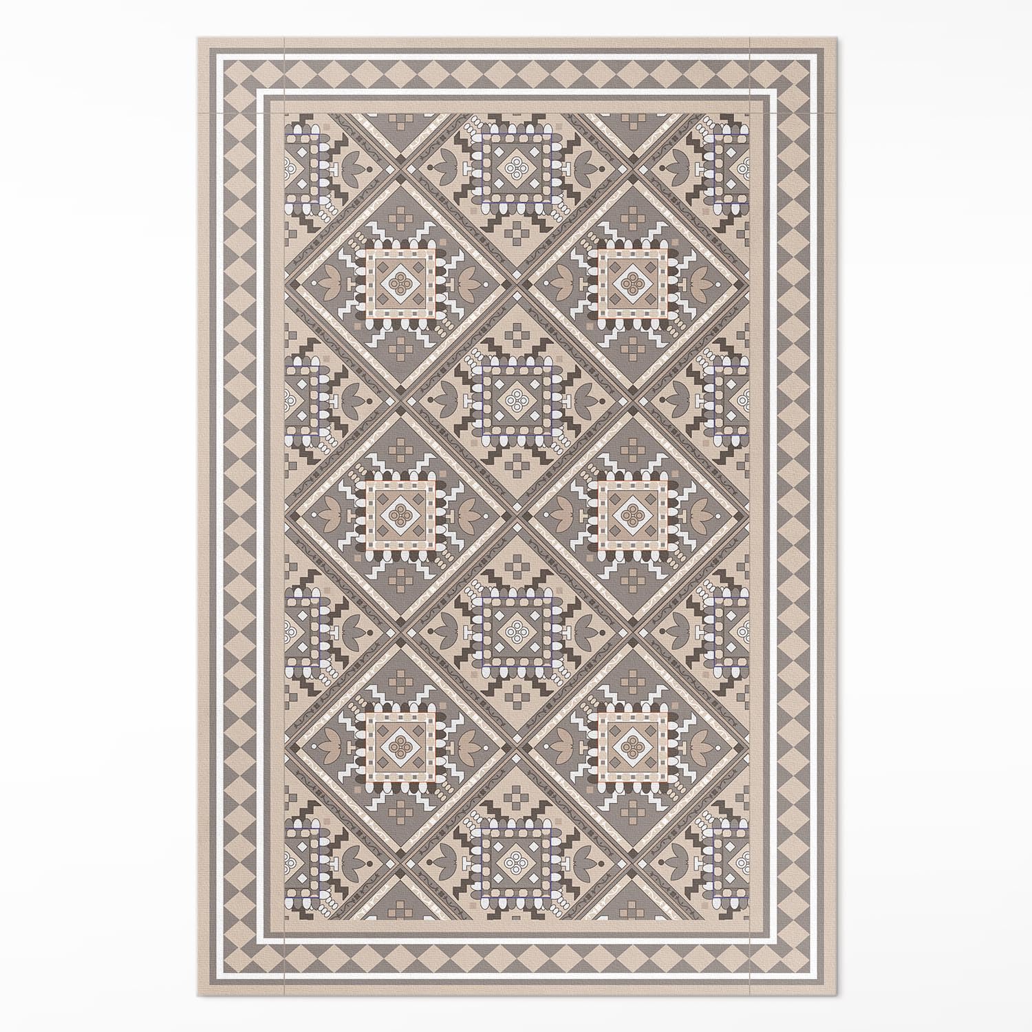 Tapis en vinyle 100x150 cm entretien facile - Protection de sol PVC résistant à la décoloration