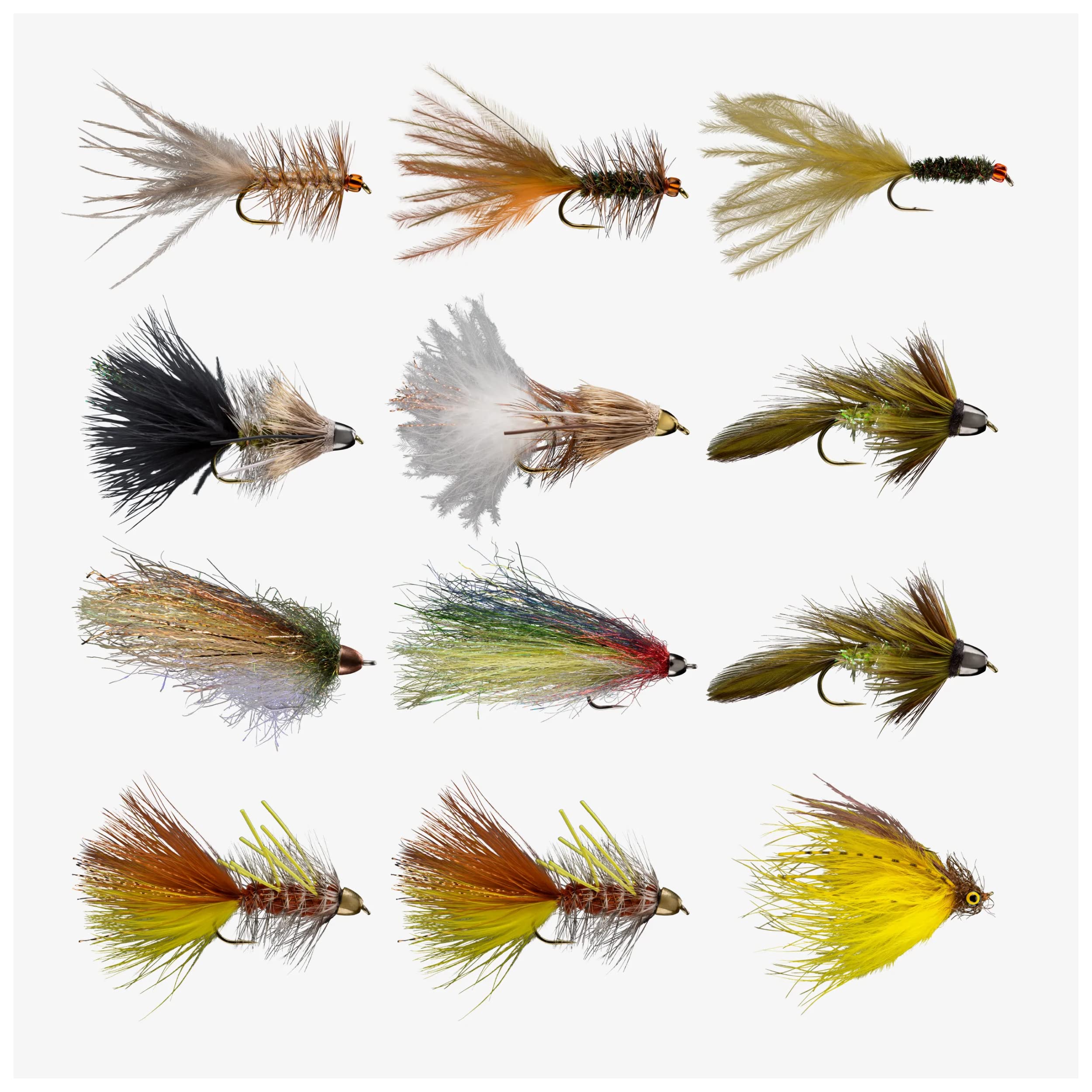 RIO PRODUCTSFly Fishing Flies Kit Assortment for Freshwater Fishing, Signature Flies for Trout, Bass, and Salmon, 7/11/12/13/15/20pcs