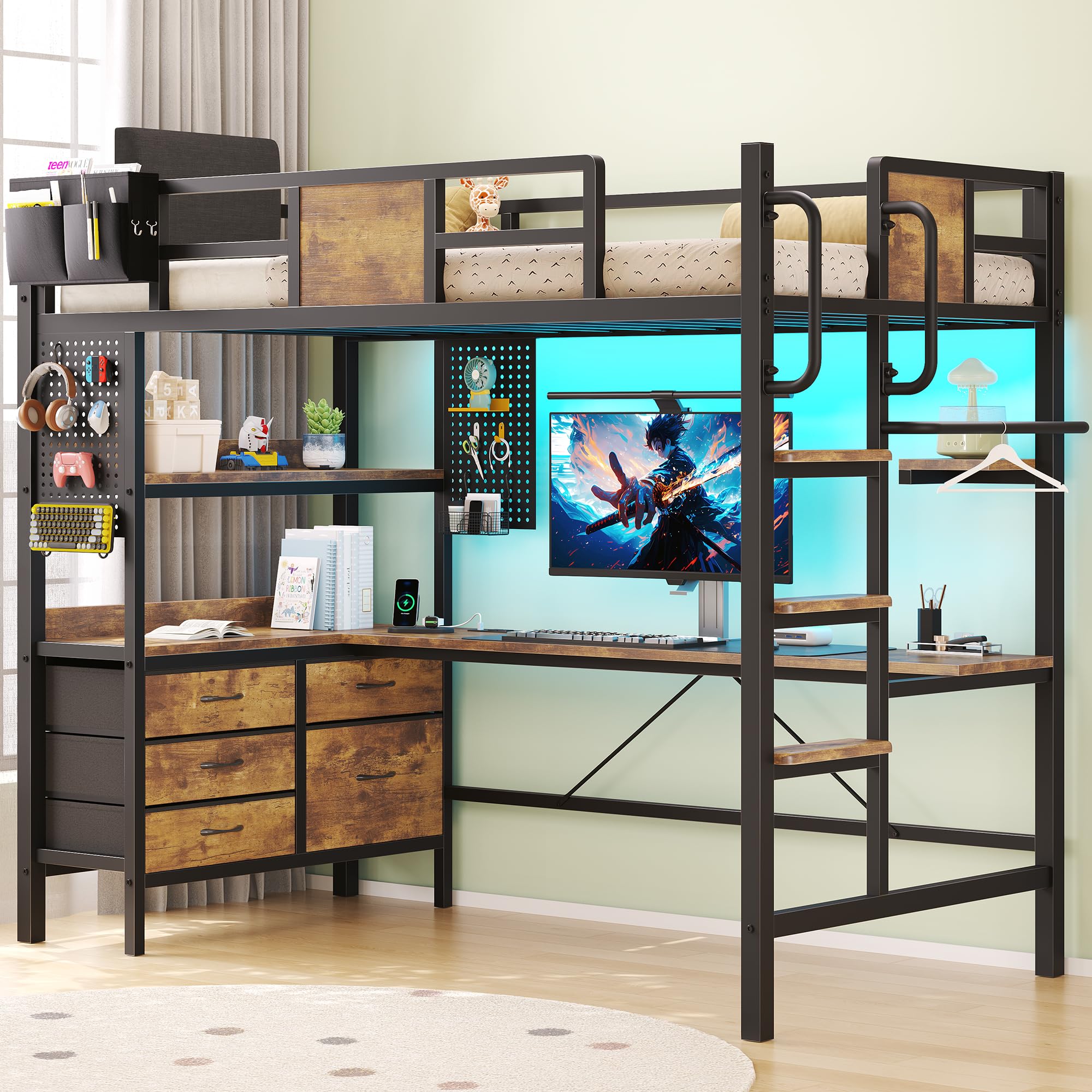 busyaeh Twin Loft + Desk
