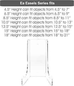 Clear Choice Double-Bend Acrylic Easel Stand 6.5 H 3/16 thick |Table top or Wall Mount, Display, Flat Plates, Photos, Place Cards, use for Weddings, Funerals or Birthdays | Clear (H6.5 X W 4.5X D 3.5)