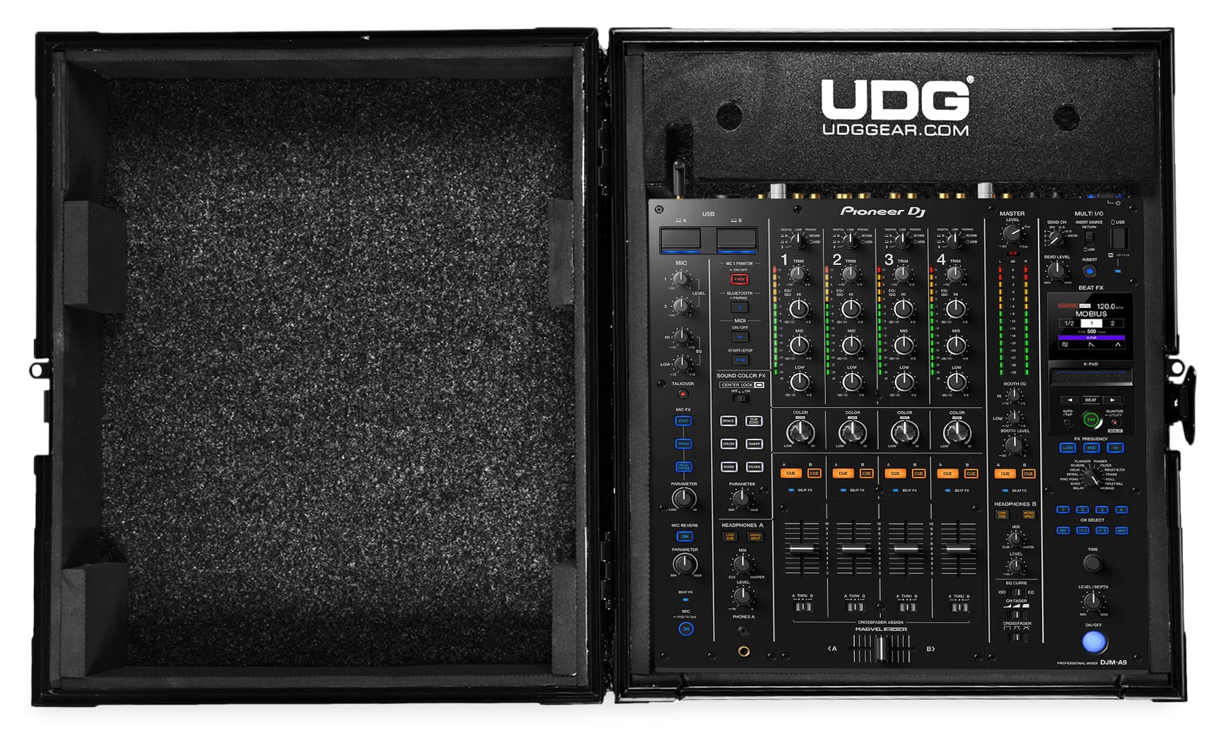 UDG Ultimate Flightcase Pioneer DJ DJM-A9, Schwarz (U91085BL)