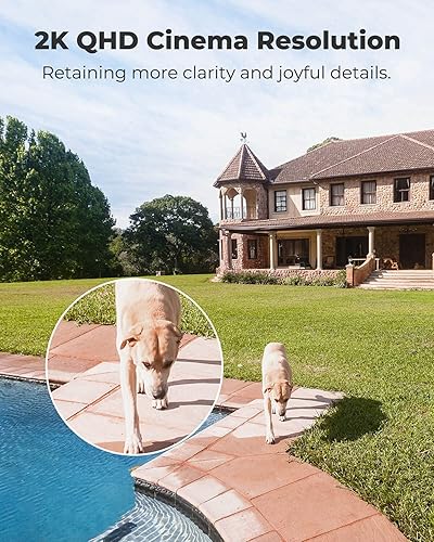 Miniatura 3 de Reolink Paquete de 2 cámaras de seguridad solar Argus 3 Pro para exteriores, incluye panel solar y tarjeta SD (128 GB), visión nocturna a color 2K,