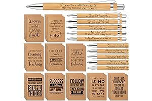 60-Piece Inspirational Notebooks and Motivational Pens Party Favors Bundle
