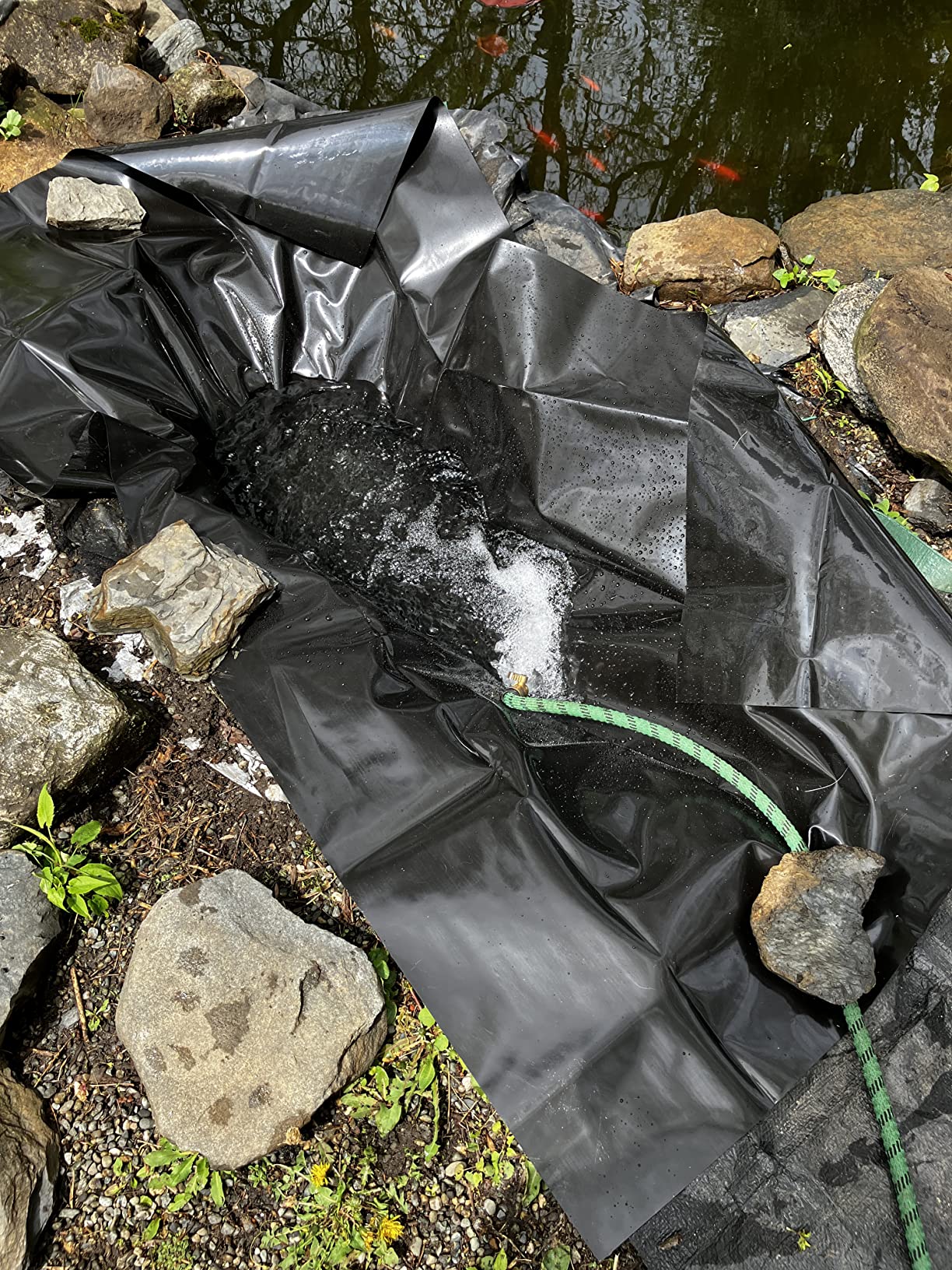 3/mo Finance UWIOFF Small Pond Liner, 4 x 7 Feet 20 Mil Pond Skins