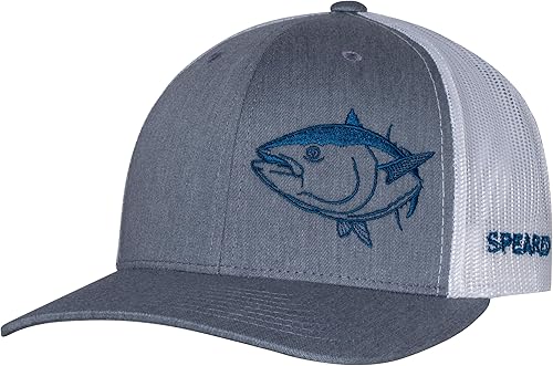 Sombrero de camionero de atún azul Snapback ajustable  Pesca submarina  Pesca