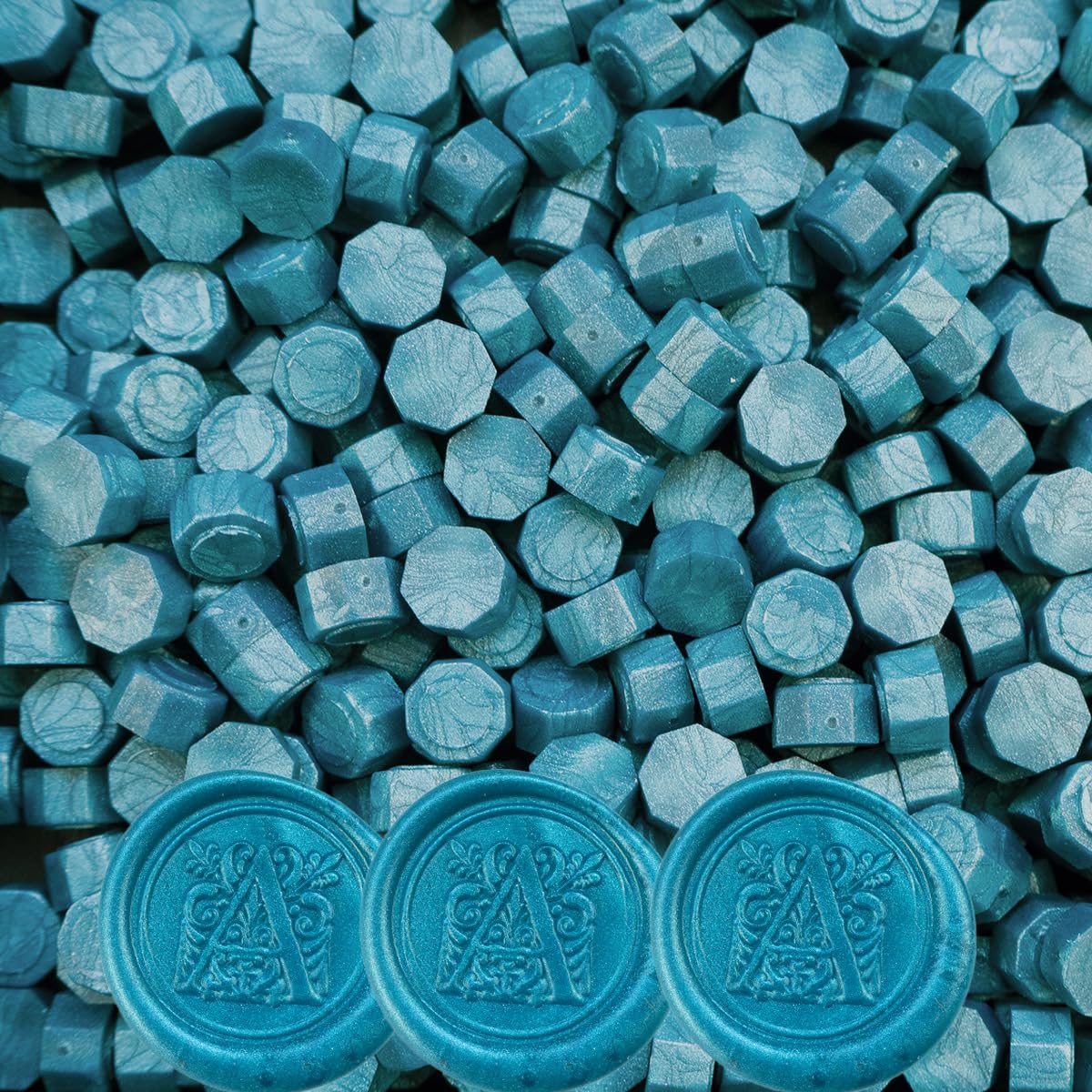 Zifospy Wax Seal Beads – Ideal for Wax Seal Stamps, Letters, Greeting Cards, Wedding Invitations, Wine Bottles & DIY Crafts,420-piece Dark Blue
