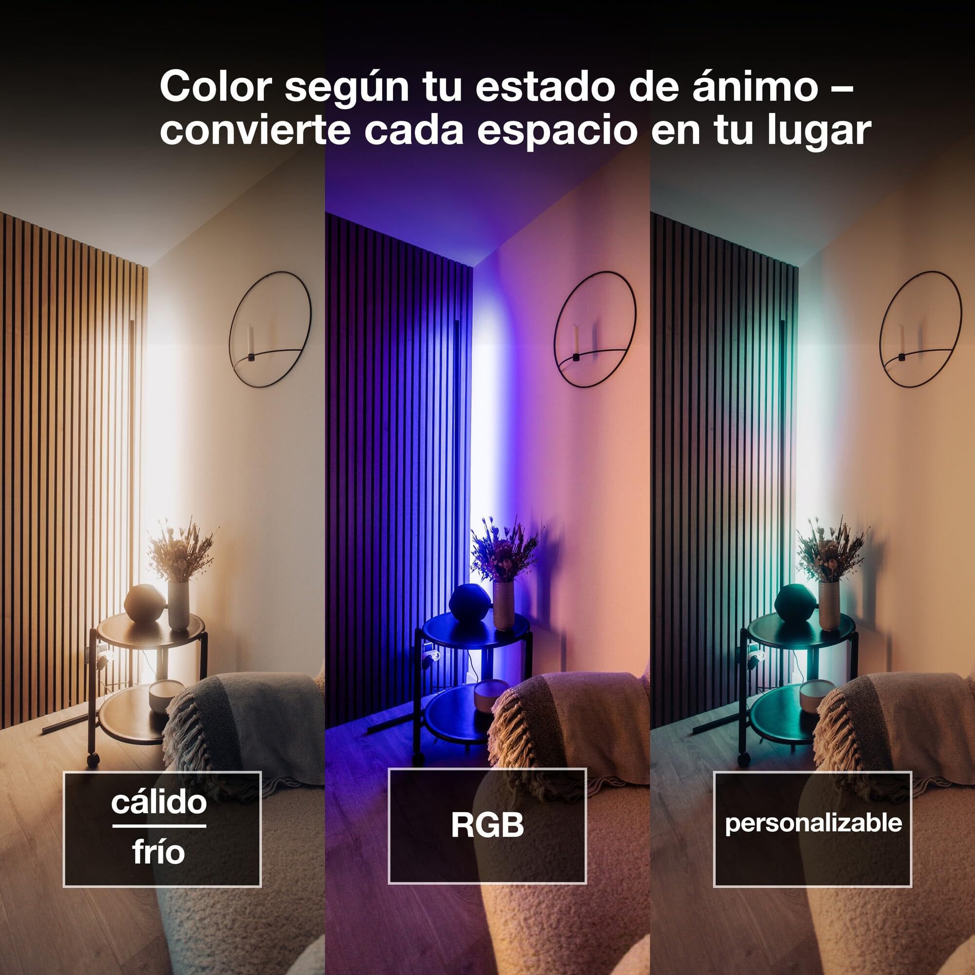 OSRAM SMART WIFI MATTER FLOOR CORNER SLIM WITH REMOTE CONTROL Black 2000 mm RGB + TW