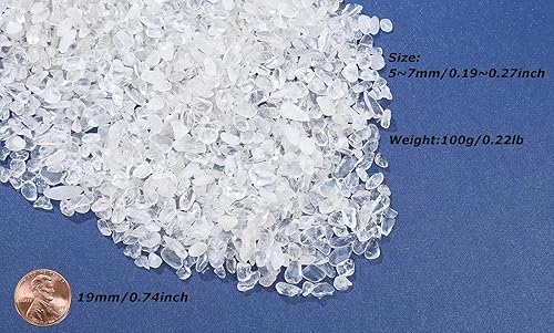 Miniatura 4 de LAIDANLA Chips de cristal de piedra triturada a granel, piedras preciosas naturales curativas de cristales de reiki, relleno de florero, grava para
