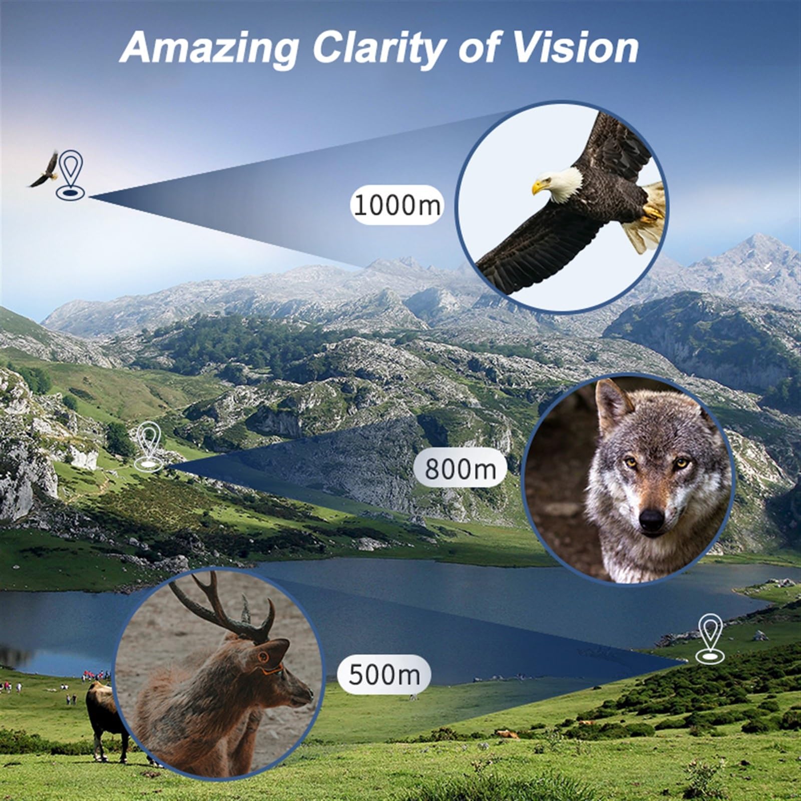 Binocolo Telescopio Zoom Monoculare in Metallo Telescopio Portatile Potente Binocolo con Treppiede e Supporto per Telefono per Campeggio Viaggio