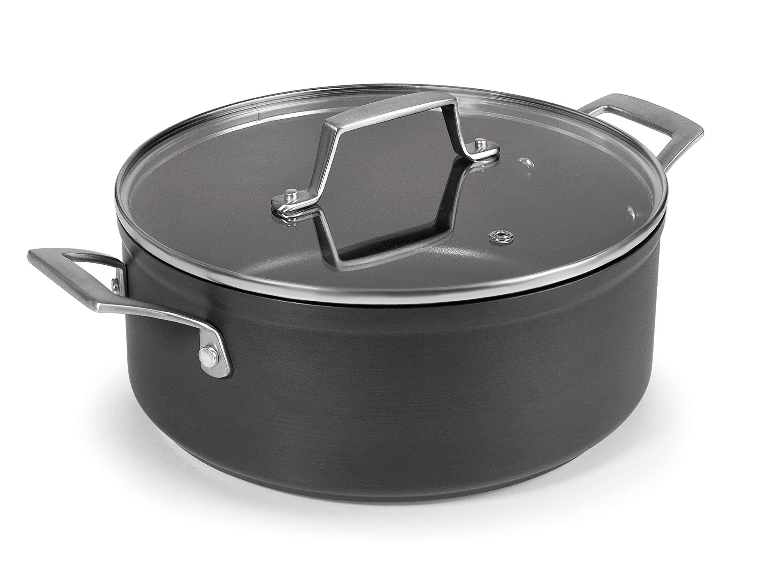 Lacor 48020 Casserole Dish with Lid Anodized Aluminium, 20 cm