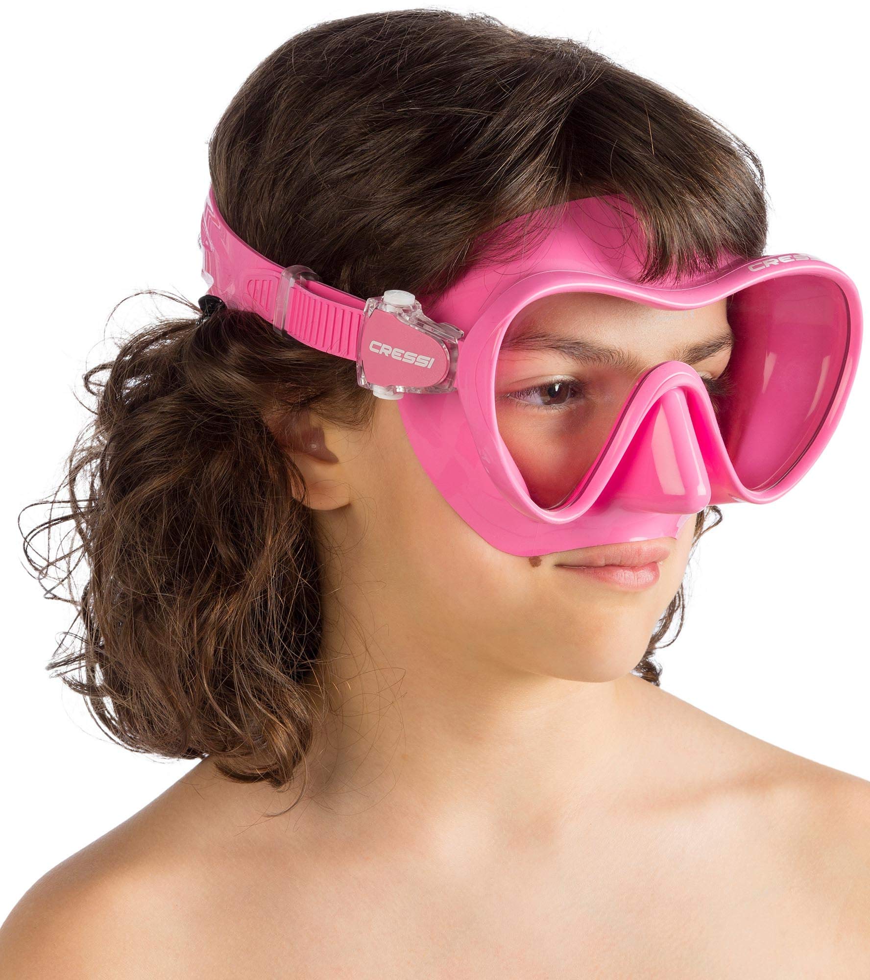 CRESSI F1 Small Mask - Framelles Soft Silicone Mask for Snorkeling and Diving, One Size, Unisex Youth