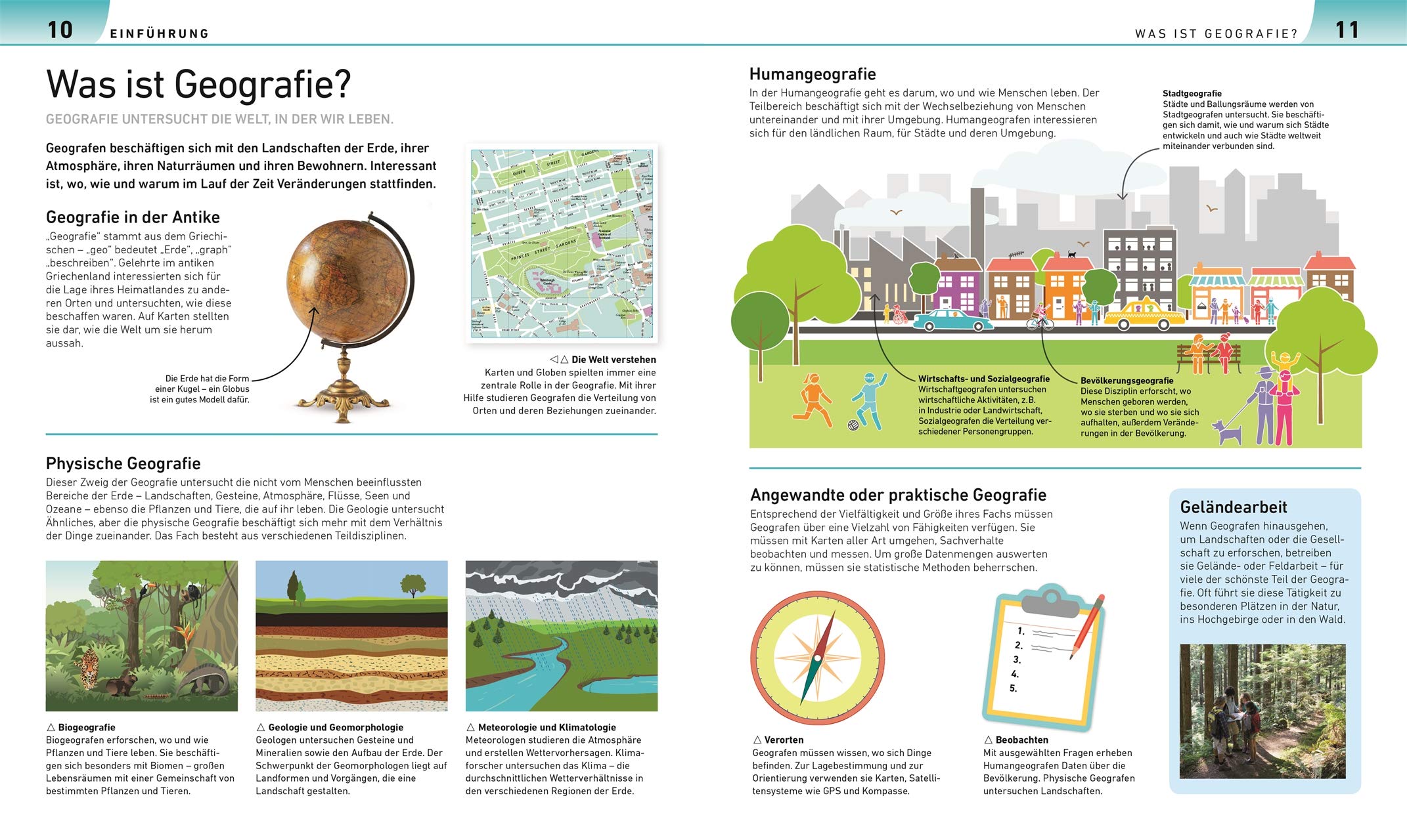 Geografie visuell erklärt: Erde, Umwelt, Mensch. Klimawandel und andere Phänomene verstehen