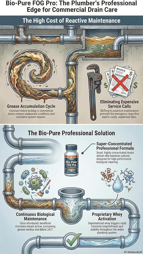 Bio-Pure FOG Pro mantenimiento de drenajes y trampas de grasa 16 oz miniatura 6