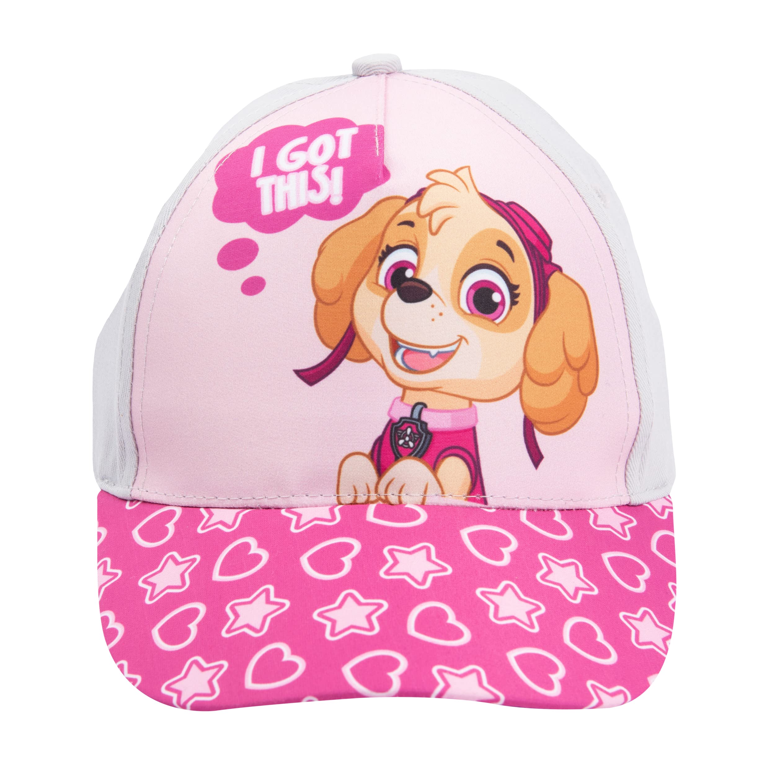 United Labels Paw Patrol - Gorra de béisbol para niña, color rosa, Rosa., 53-55