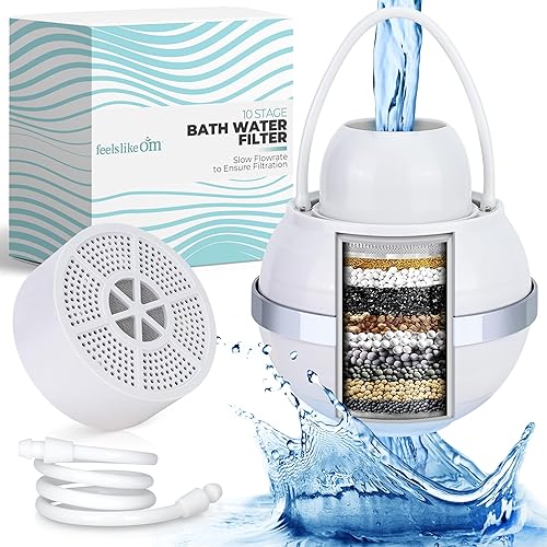 Filtro de agua para bañera  Filtro de baño de filtración de 10 etapas para grifo de bañera  Filtro de agua de bañera  Filtro de baño que reduce el