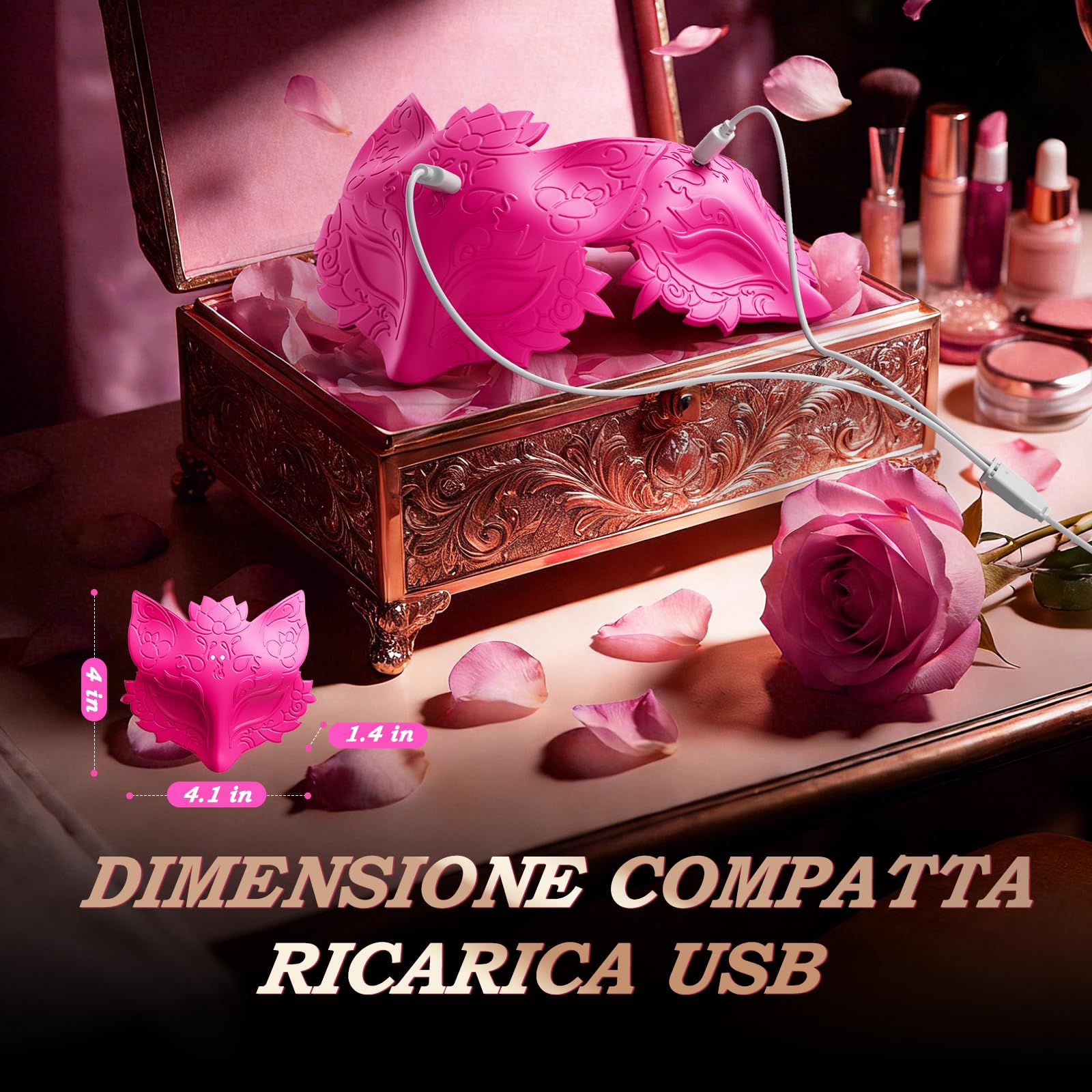 Pinze Capezzoli Vibratore Clitoride per Donna - Multifunzione Cerotto Vibrante per Capezzoli con Cinturino Regolabile e 10 Modalità di Vibrazione, Sex Toys Coppia Vibratori, Vibratore con Telecomando