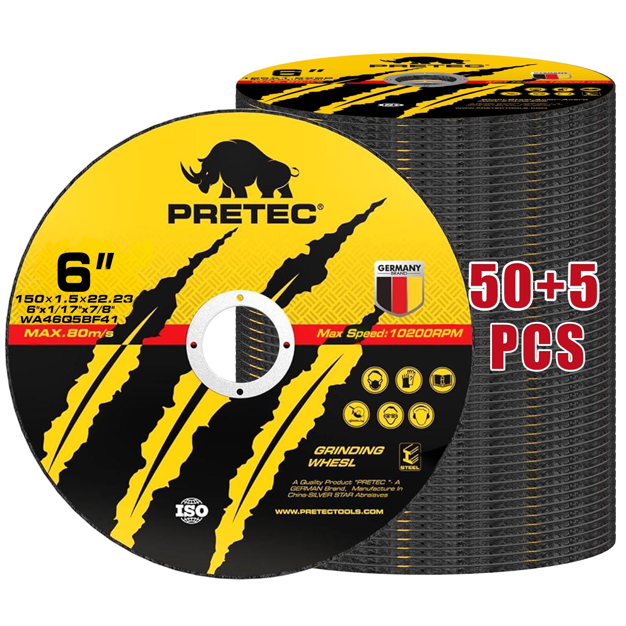 PRETEC Cut-Off Wheels - 5 Inch Metal Cutting -17