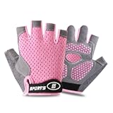 Kids-Fingerless-Cycling-Gloves Non-Slip Bike Skating Scooter Gloves for Girls Boys 3-8T