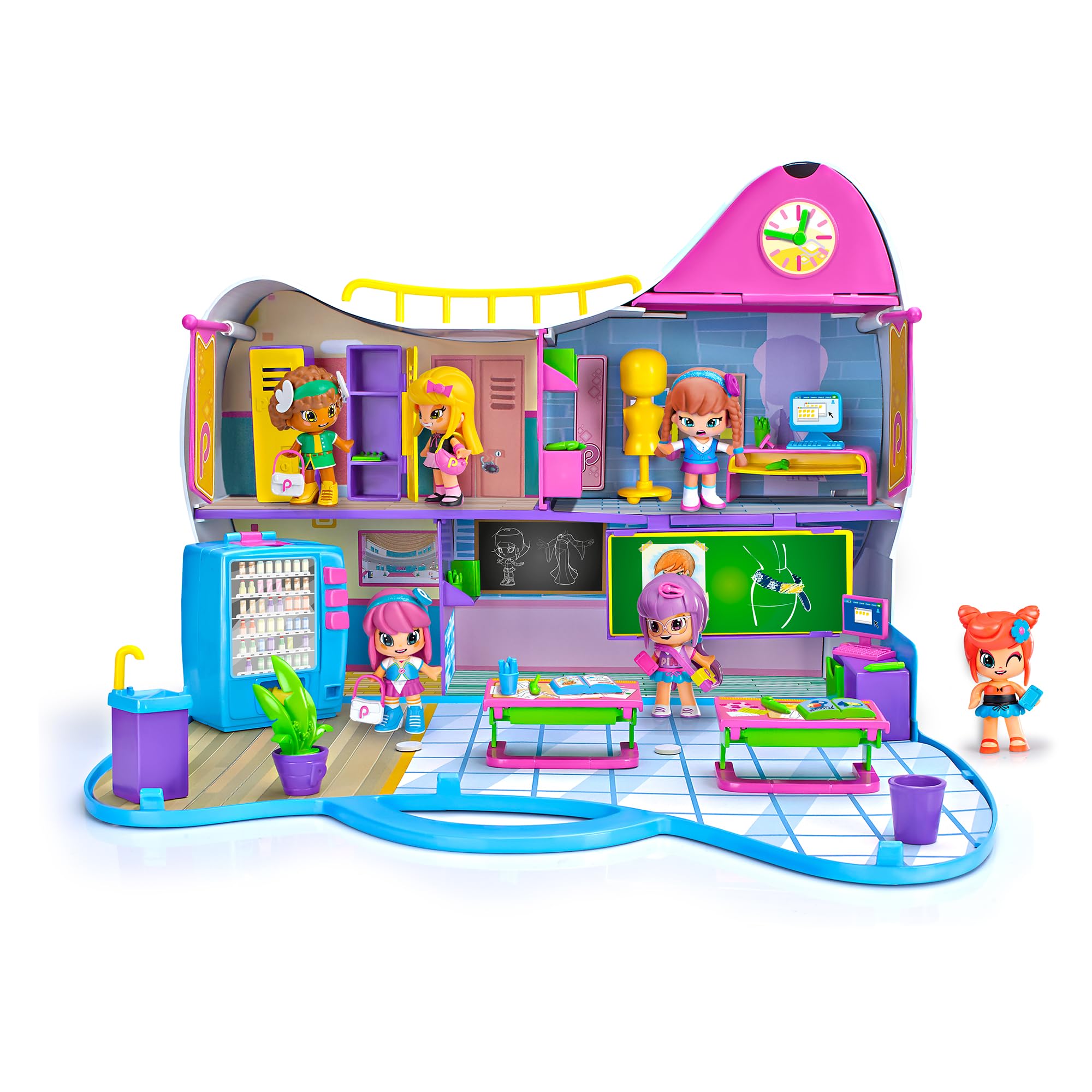 Pinypon PINY Institute of New York - PINY Institute, istituto con Accessori e Personaggio di Michelle, basata sulla Serie TV, per Bambine/i dai 4 Anni, Famosa (PNP03000)