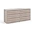 Tvilum Scottsdale 6 Drawer Double Dresser, Truffle