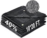 Vista 96 de LOVE STORY 6.5 x 6.5 pies, 40% de tela negra para sombra con ojales, malla de malla para jardín, cubierta de plantas, invernadero y patio