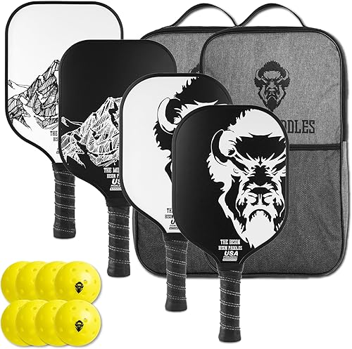 Miniatura 6 de Graphite Pickleball Paddles - Lightweight Pickleball Rackets  Honeycomb Composite Core Improves Pickle Ball Placement and Increases Power