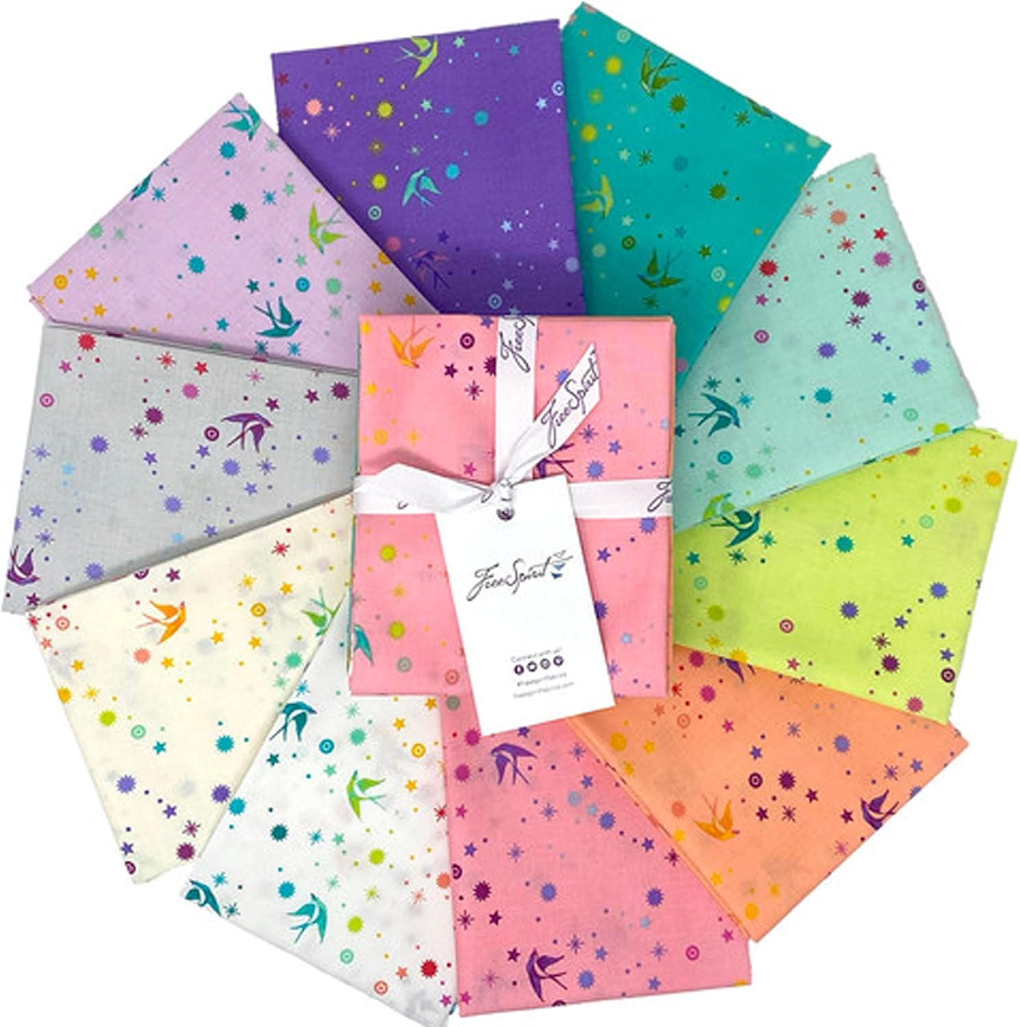 Tula Pink Saturday Stash Fairy Dust 10 Fat Quarters FreeSpirit Fabrics